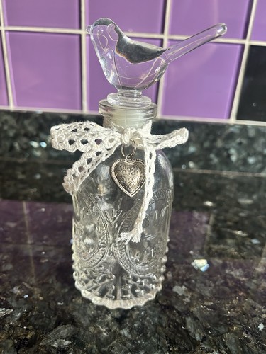 Vintage glass perfume - glass, bottle