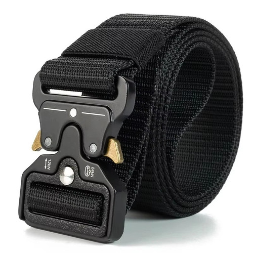 Quick release work belt - release,