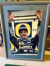 Nigel Mansell framed photo on the podium