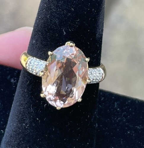 Gold 68ct morganite - 5.68ct,