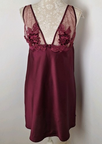 Ann summers burgundy red satin - ann,