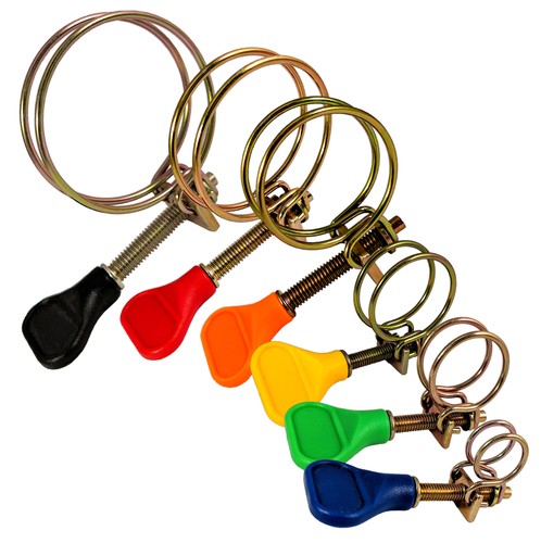 Double wire pond hose clamps - pond,