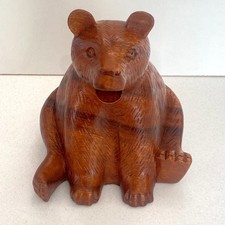 Wooden Bear Carving Hand