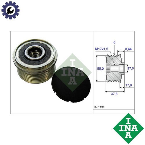 Alternator freewheel clutch - alternator,