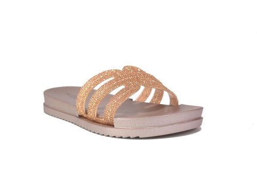 Ladies black diamante slippers - ladies,