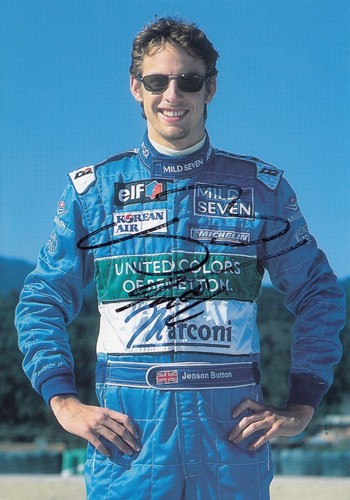 Signed jenson button - signed, mild