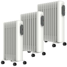 Mylek Oil Filled Radiator Heater Portable Intelligent Eco Thermostat All Sizes