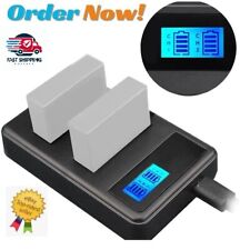 DUAL SLOT FOR SONY NP-FW50 SLT-A37 NEX-F3 NEX-SN NEX-7 Camera Battery Charger UK