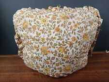 Vintage Floral Padded Tea Cosy - Retro -Yellow-green- 70s-80s - Handmade