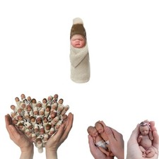 Miniature 2" Truly Real Newborn Baby Dolls Silicone Full Body For Girl