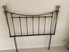 Headboard For A Standard Double Bed, Aged Brass Effect Finish