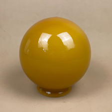 Glass Lamp Shade Amber Yellow
