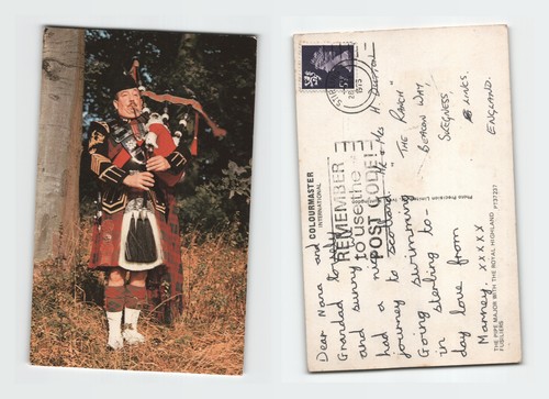 Vintage postcard pipe - vintage,
