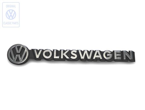 Genuine volkswagen inscription - genuine,