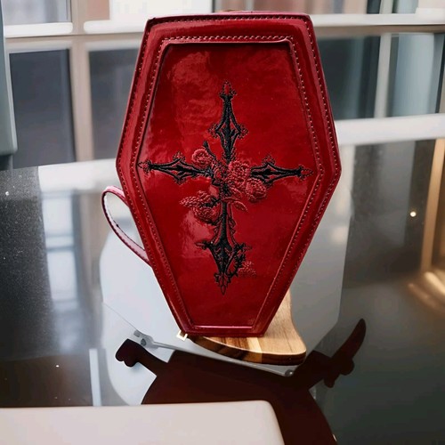 Burgundy red rose embossed - red,