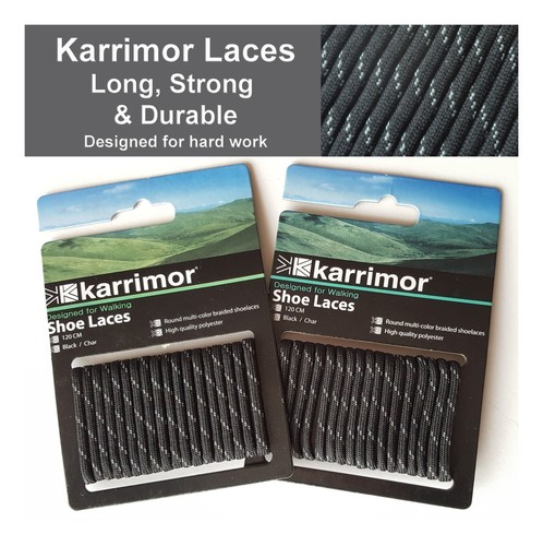 Karrimor laces black 120cm - laces,