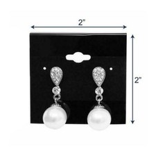 Plain Black Hanging Earring