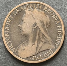 1899 PENNY - ONE PENNY COIN -