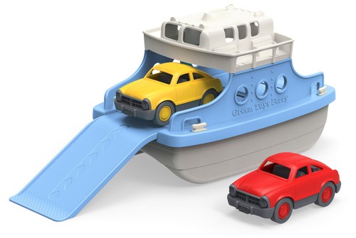 Green toys ferry boat with - green,