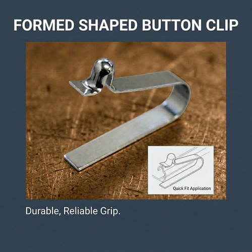 Single button spring clips - single,