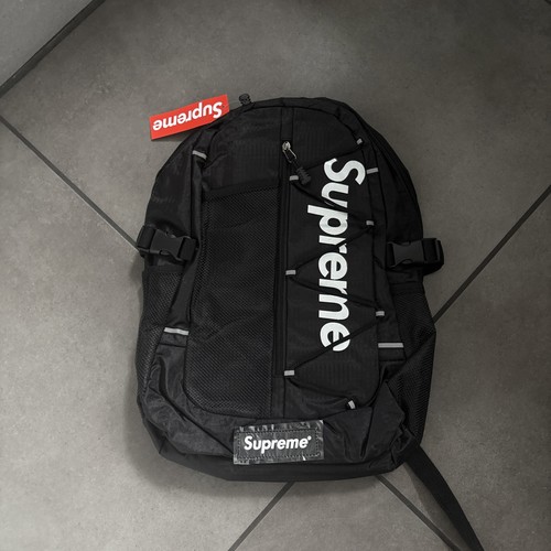 Supreme black backpack - supreme,