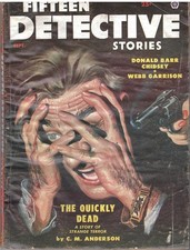 Fifteen Detective Stories September 1954 Magazine Vintage Pulp Chidsey Ernst etc