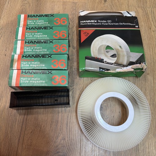 Hanimex rondex 120 round slide - rondex,