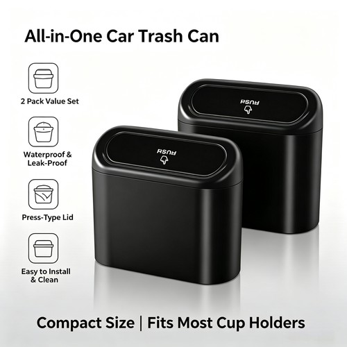 2pack mini rubbish bin for - 2pack, car
