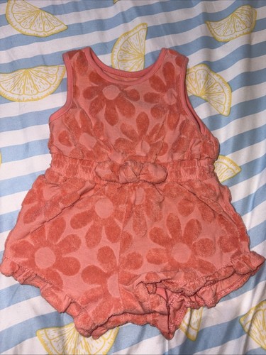 Babygirl pink floral towelling - babygirl,