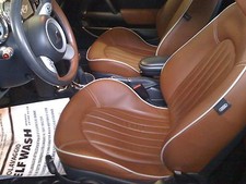 Mini Cooper Sidewalk Convertible Malt Brown Leather Shoulder Restoration Kit 