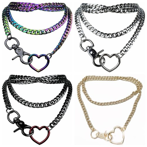 Heart necklace choker with - y-necklace,