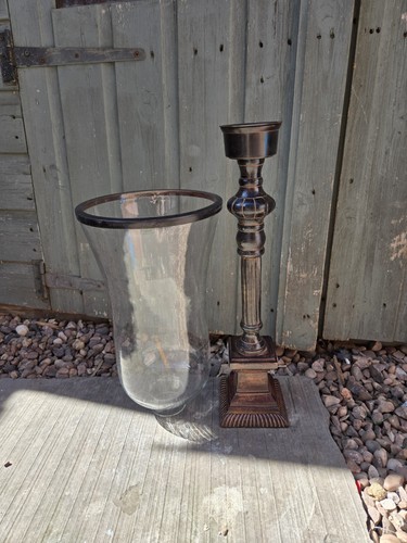 Large candle holder - candle,