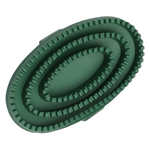 Rubber curry comb with handle - curry,