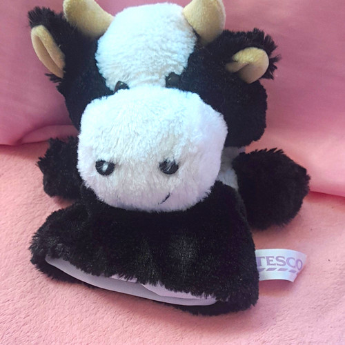 Tesco black white - tesco, cow