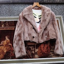 Cropped Vegan Vintage Fur