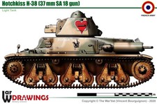 1/72 WW2 French Hotchkiss H-38