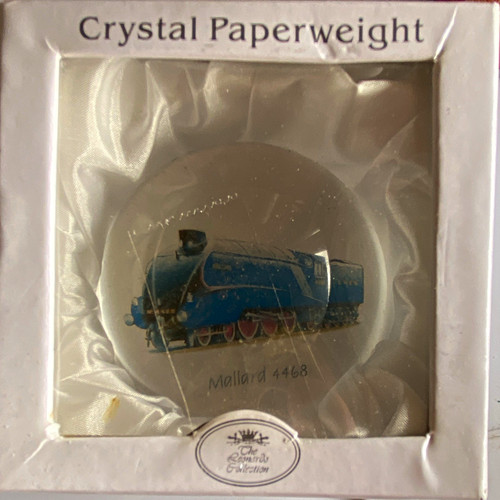 Crystal paperweight with - crystal,