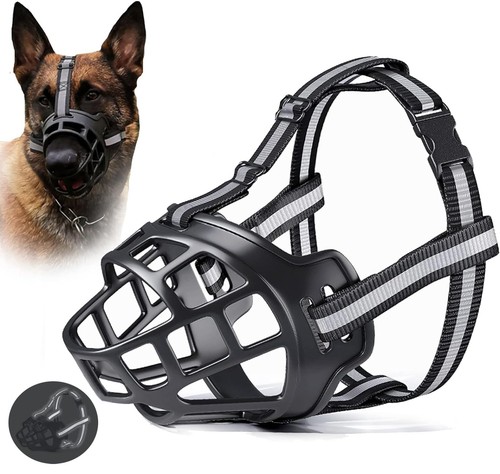 Black dog muzzle for large - muzzle,