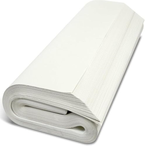 100 white newspaper offcuts - a1,