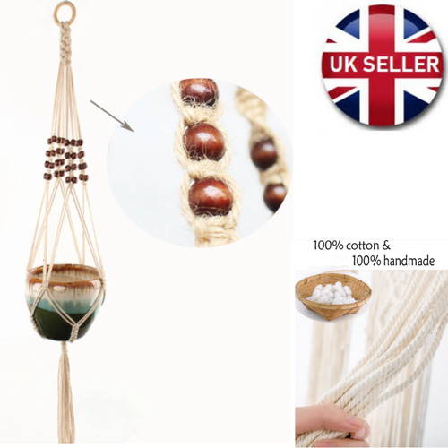 Handmade macrame plant hanger - handmade,