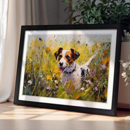 Jack russell impressionism - jack,
