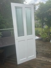 Interior half glazed wooden door