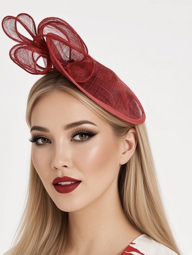 Phase eight red - eight, fascinator