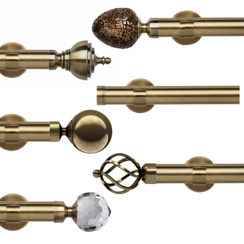 28mm antique brass metal - brass,