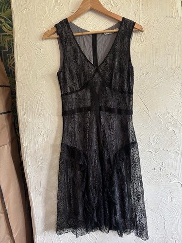 Kookai black lace mesh - black,