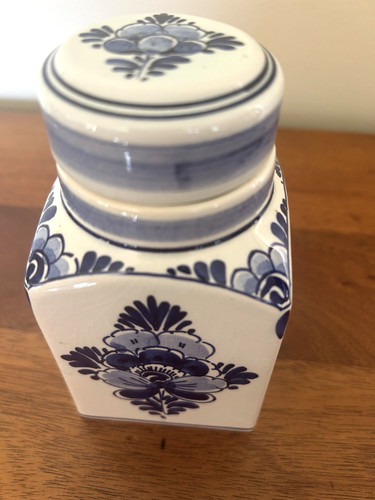 Delft blue spice jar - delft,