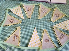 FABULOUS EASTER FABRIC BUNTING - DOUBLE SIDED, VARIOUS SHAPES, LENGTHS, COLOURS