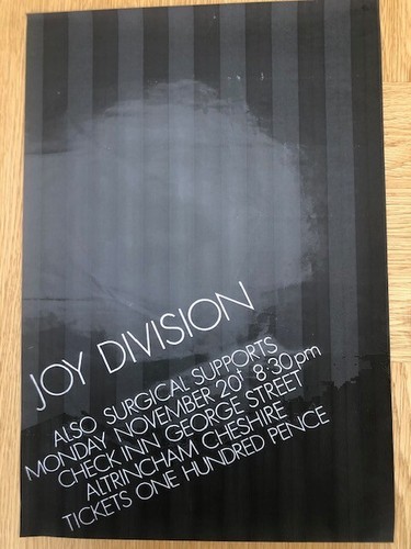 Joy division check - in, print