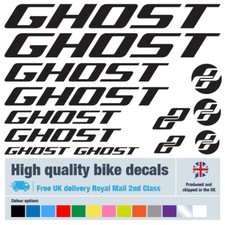 Ghost bike decals labels with free bike protection (28 pack) - 20 colours