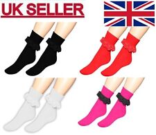 Ladies Frilly Ankle Lace Socks